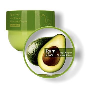 [FarmStay] Многофункциональный крем с маслом авокадо для лица и тела Real Avocado All-In-One Cream 300ml