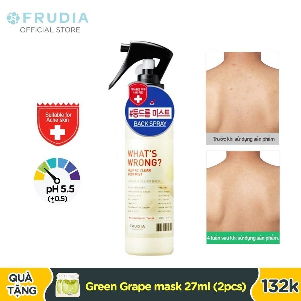 [FRUDIA]  Мист для тела / Frudia what's wrong help ac clear body mist (150ml)