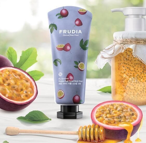[FRUDIA]  Скрабирурующий гель для душа / Frudia my orchard passion fruit scrub body wash (200ml)